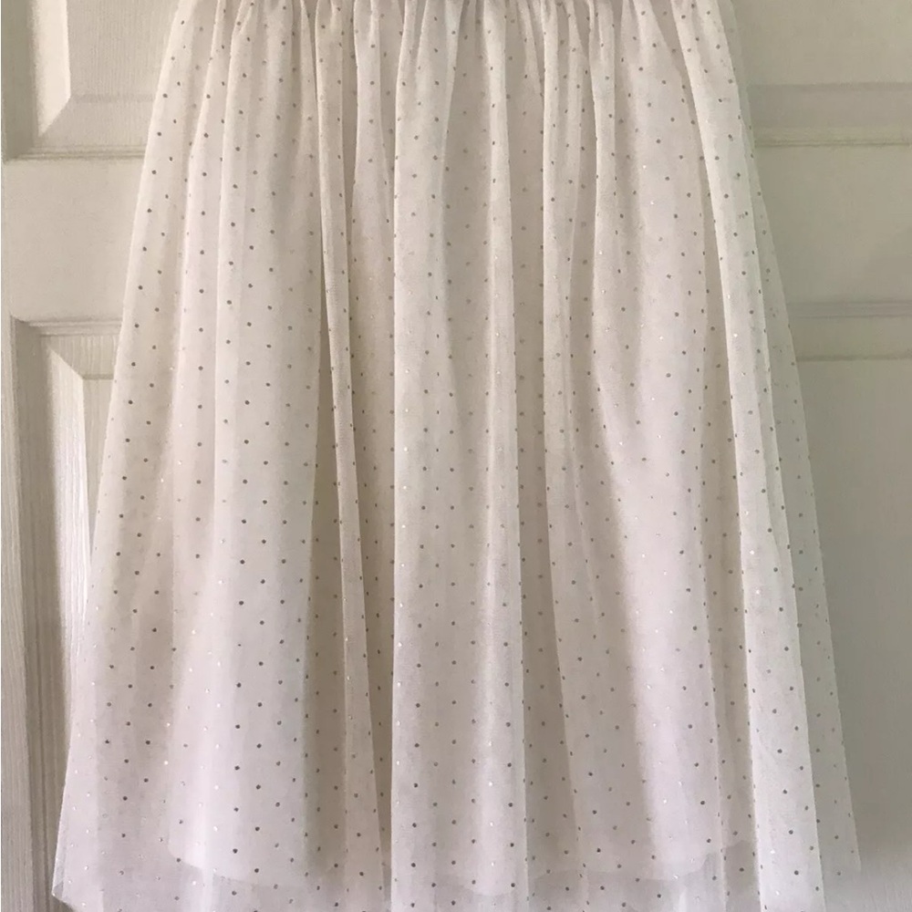 🩰✨ $60 Speechless Girls Cream Tulle Midi Skirt XL 13-14 Youth 25” Long EUC - Picture 3 of 13